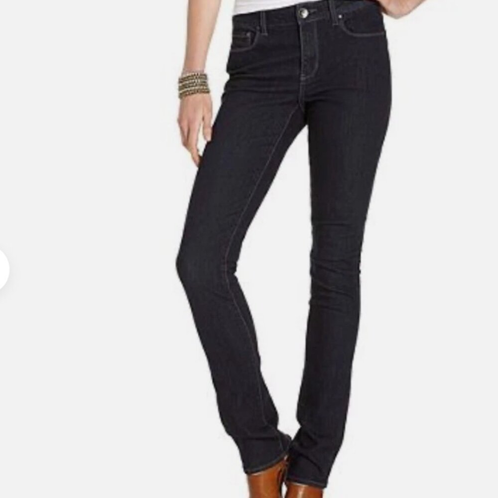 DKNY dark wash skinny jeans SZ 14--Like New!